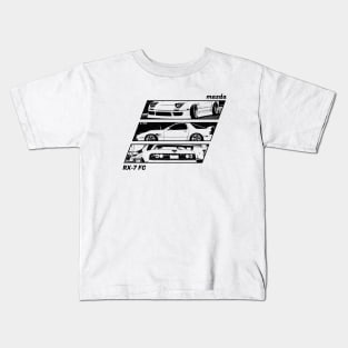 MAZDA RX-7 FC Black 'N White Archive 2 Kids T-Shirt